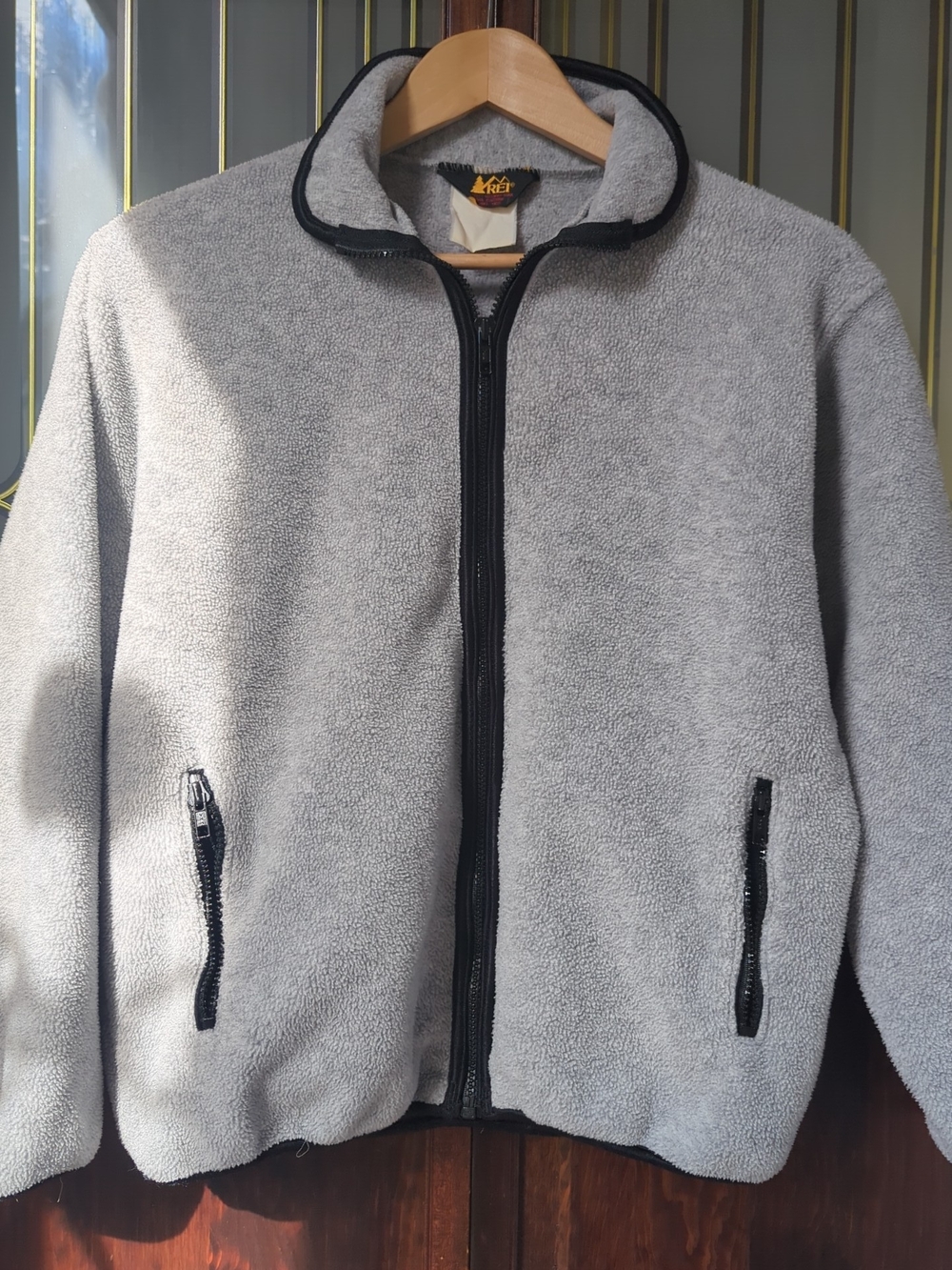 REI Polartec® Minimalist Light Gray Full-Zip Fleece Jacket | Women's S